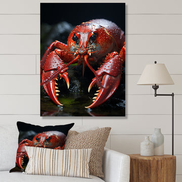Coral Black Lobster Lively Lobster - Lobster Wall Art Prints